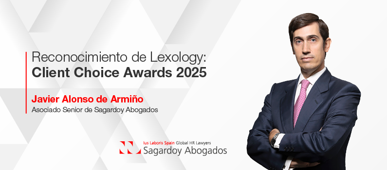 Javier Alonso de Armiño, premio “Lexology Client Choice Awards 2025”, que recibe por segundo año consecutivo